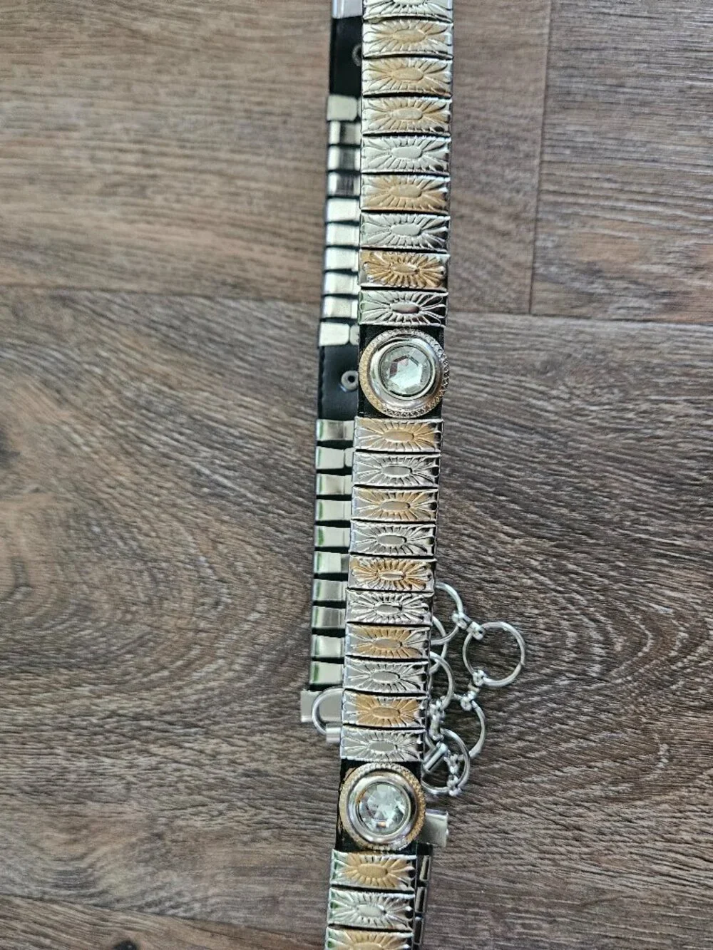 Western boho silver gold metal women's chain belt vintage festival adjustable